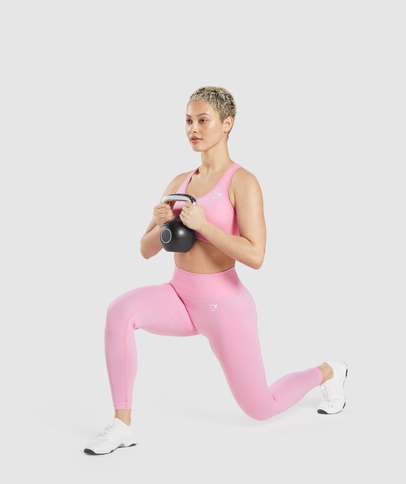Gymshark Vital Sømløs 2.0 Leggings Sorbet Rosa Mergel