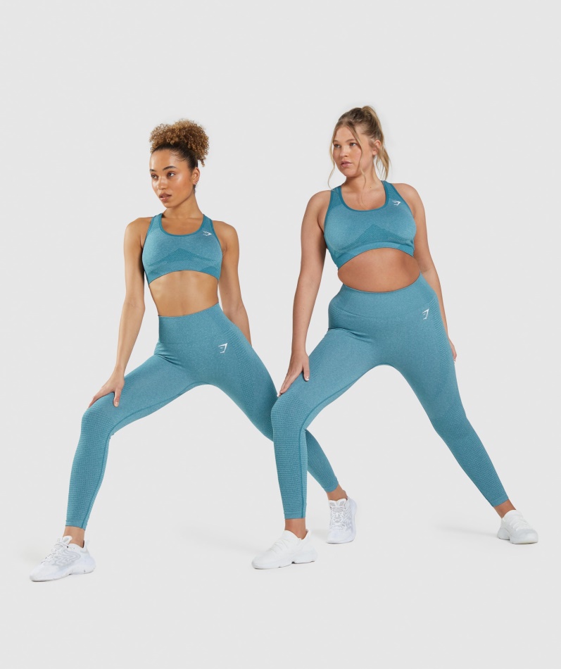 Gymshark Vital Seamless 2.0 Leggings Tahoe Teal Marl