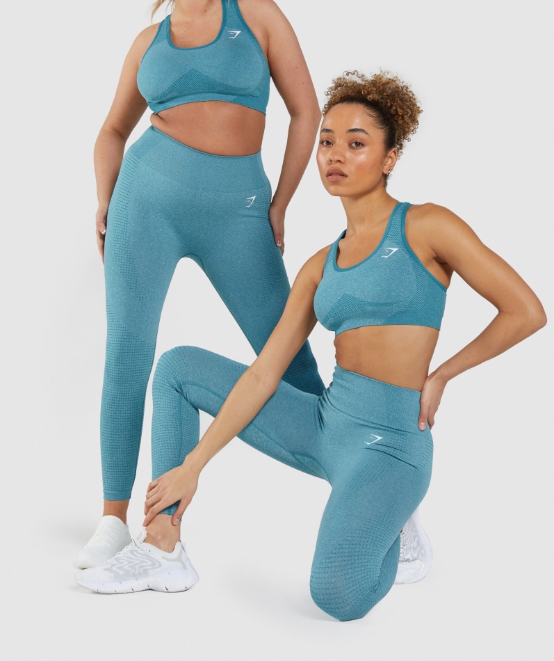 Gymshark Vital Seamless 2.0 Leggings Tahoe Teal Marl