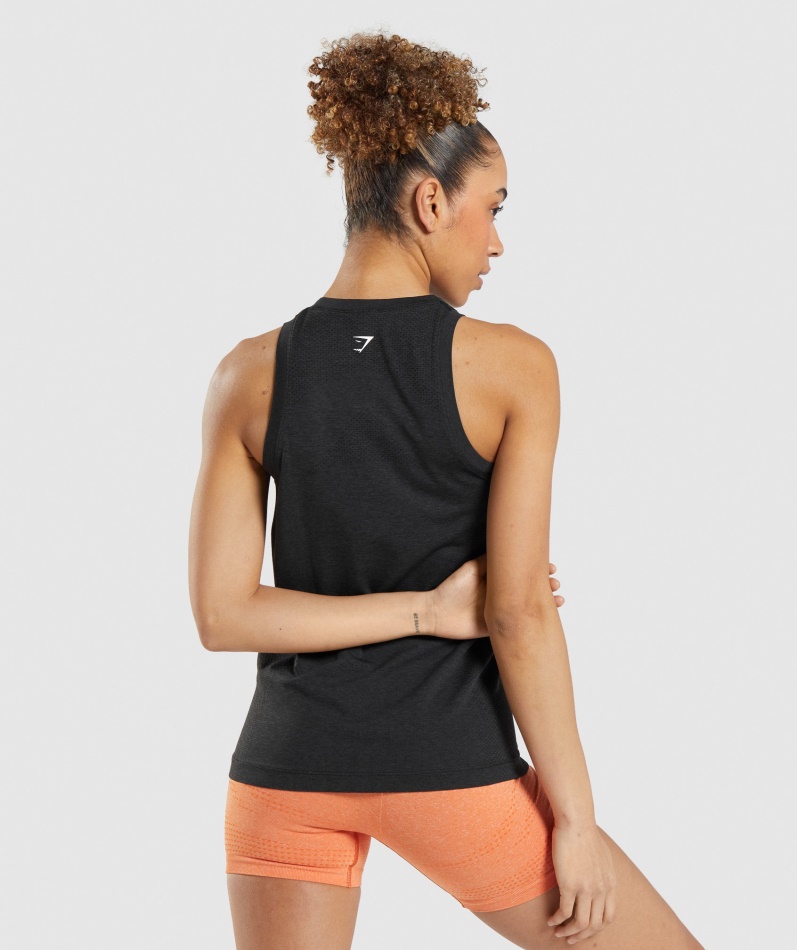 Gymshark Vital Seamless 2.0 Light Tank Black Merg