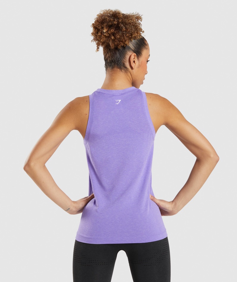 Gymshark Vital Sømløs 2.0 Lys Tank Lys Lilla Mergel