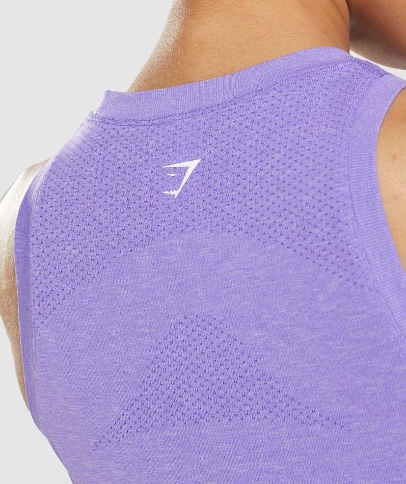 Gymshark Vital Sømløs 2.0 Lys Tank Lys Lilla Mergel
