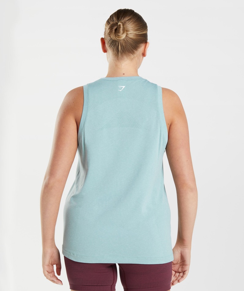 Gymshark Vital Seamless 2.0 Light Tank Pearl Blue Merg