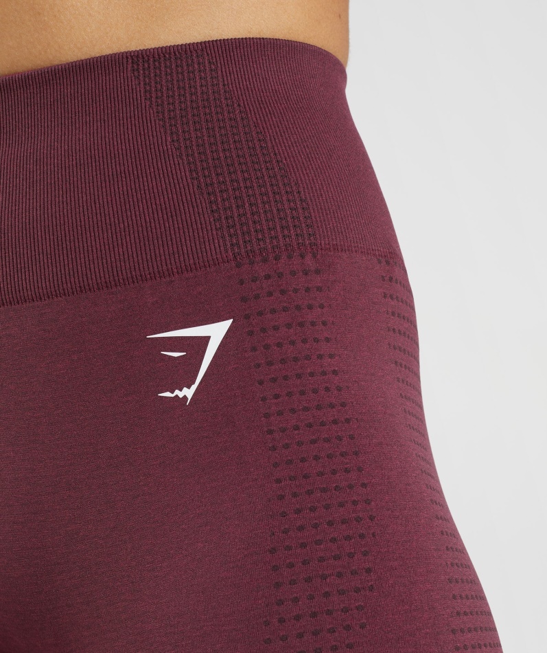 Gymshark Vital Sømløs 2.0 Shorts Bakt Rødbrun Mergel