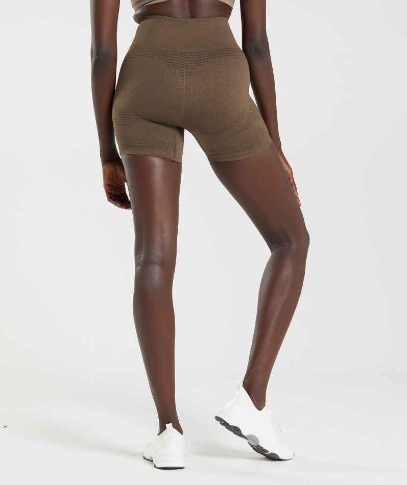 Gymshark Vital Sømløs 2.0 Shorts Espresso Marl