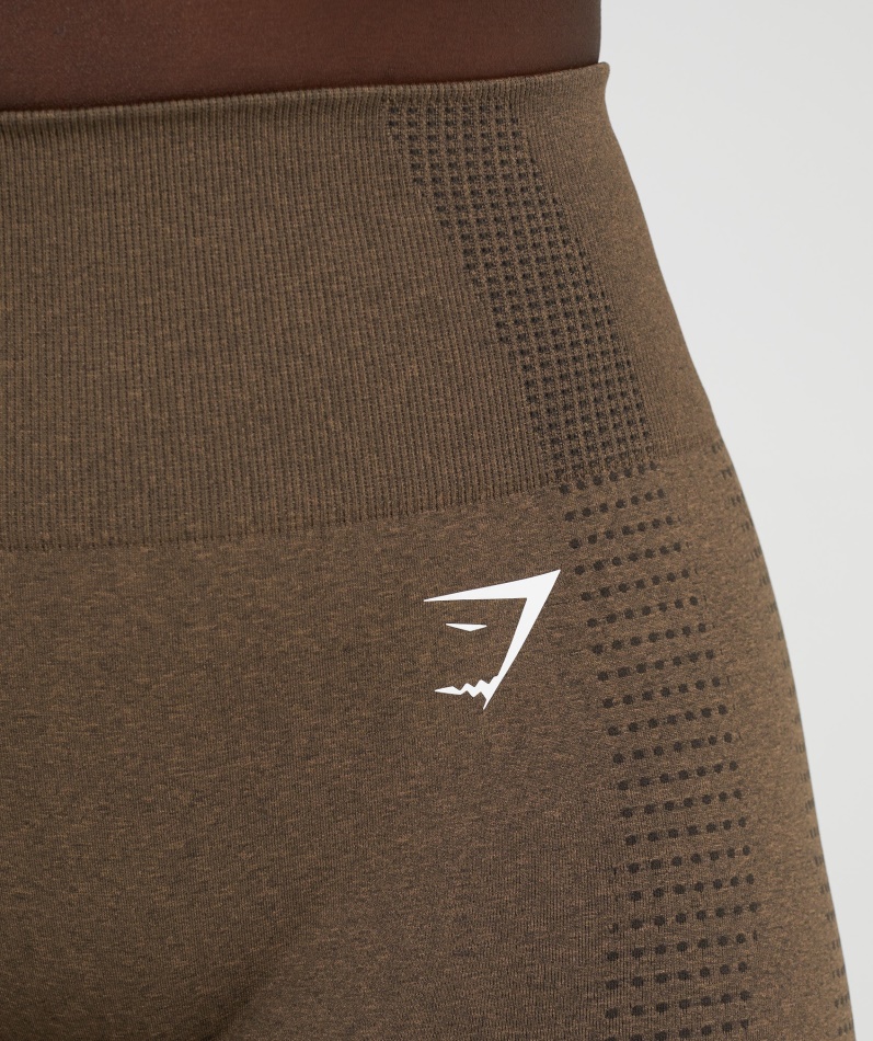 Gymshark Vital Sømløs 2.0 Shorts Espresso Marl