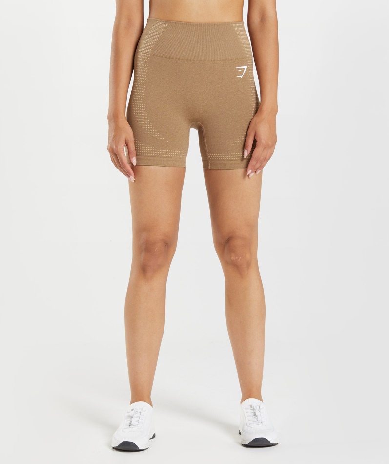 Gymshark Vital Sømløs 2.0 Shorts Fawn Marl