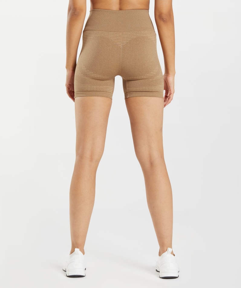 Gymshark Vital Sømløs 2.0 Shorts Fawn Marl