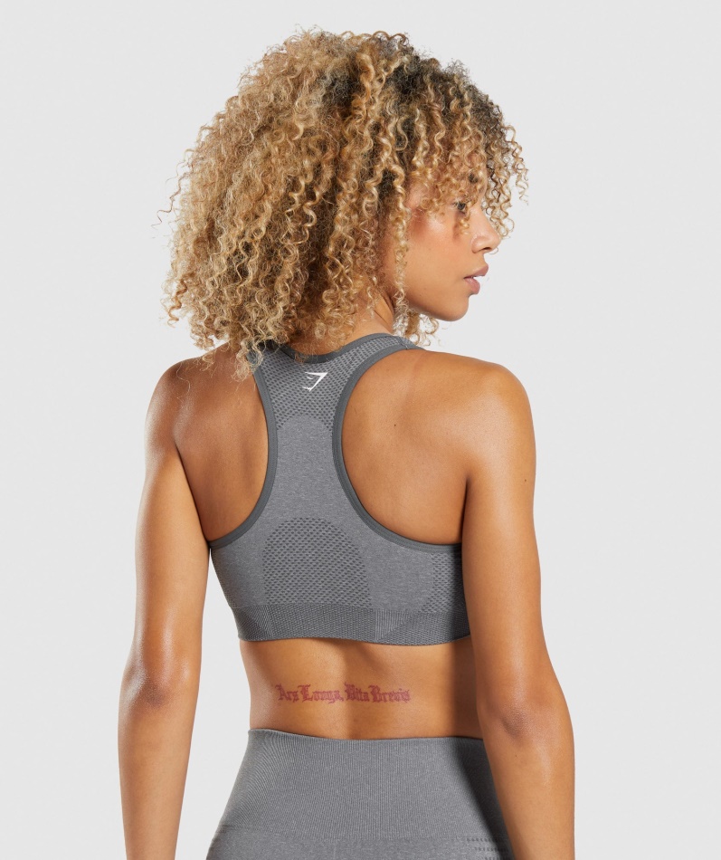 Gymshark Vital Seamless 2.0 Sports-bh Smokey Grey Marl