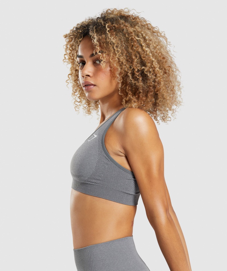 Gymshark Vital Seamless 2.0 Sports-bh Smokey Grey Marl
