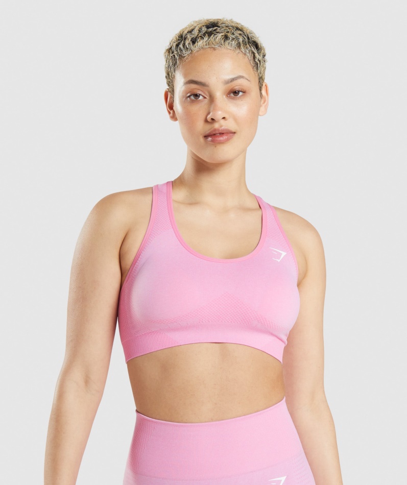 Gymshark Vital Sømløs 2.0 Sports-bh Sorbet Rosa Mergel