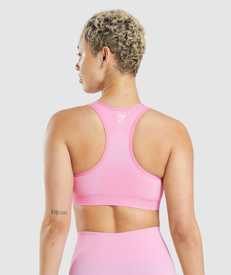 Gymshark Vital Sømløs 2.0 Sports-bh Sorbet Rosa Mergel