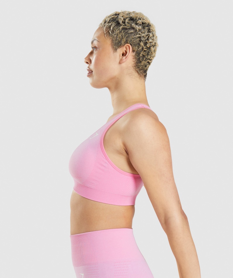 Gymshark Vital Sømløs 2.0 Sports-bh Sorbet Rosa Mergel