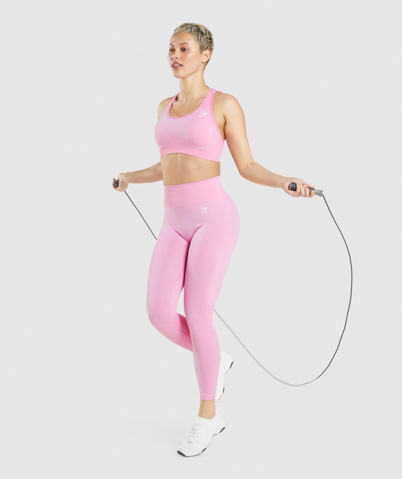 Gymshark Vital Sømløs 2.0 Sports-bh Sorbet Rosa Mergel