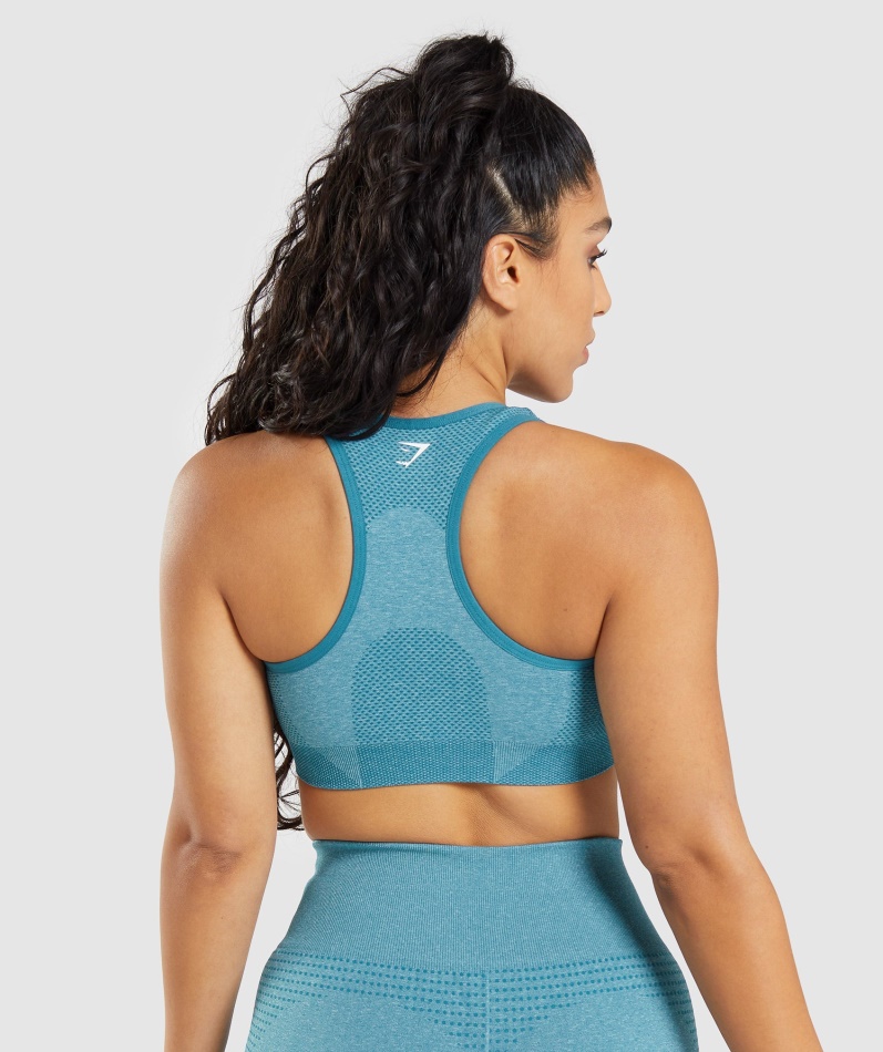Gymshark Vital Sømløs 2.0 Sports-bh Tahoe Teal Marl