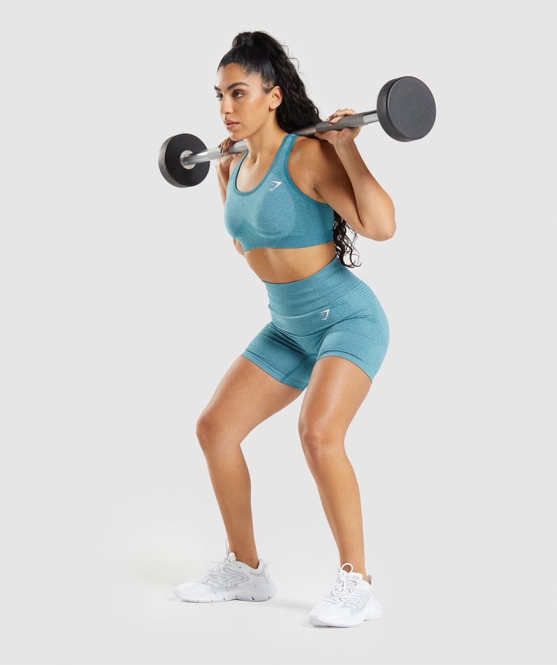 Gymshark Vital Sømløs 2.0 Sports-bh Tahoe Teal Marl