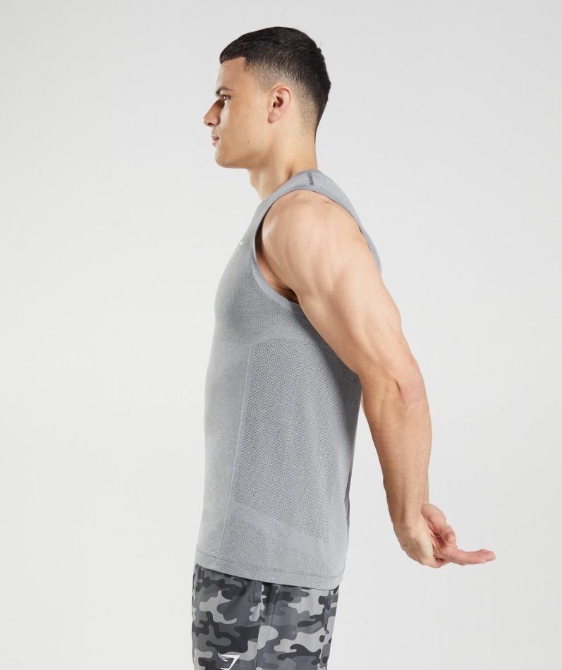 Gymshark Vital Sømløs Lett Tank Kullgrå Mergel