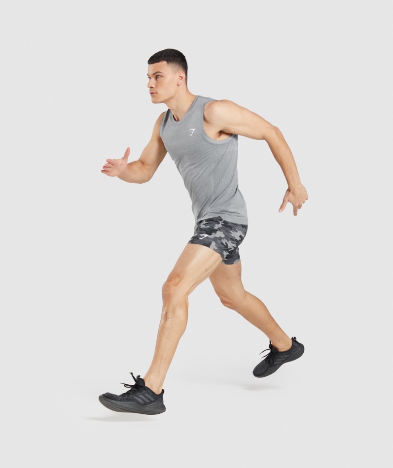 Gymshark Vital Sømløs Lett Tank Kullgrå Mergel