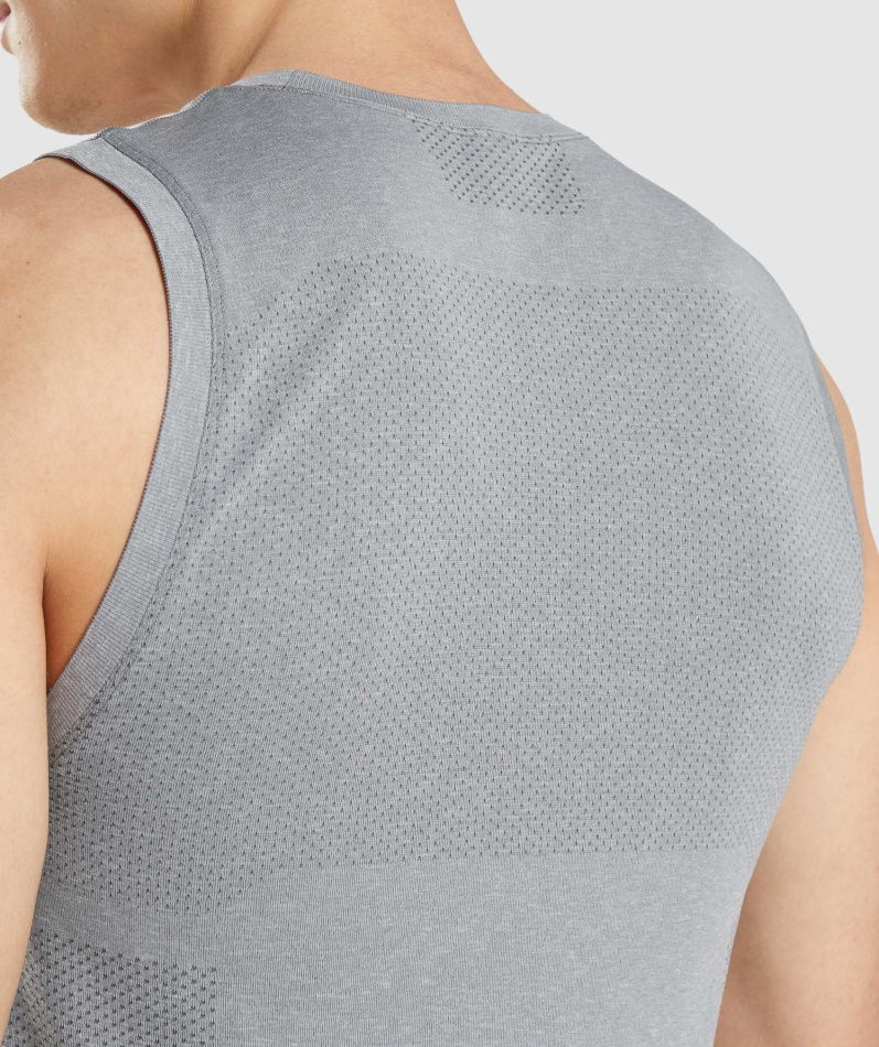 Gymshark Vital Sømløs Lett Tank Kullgrå Mergel
