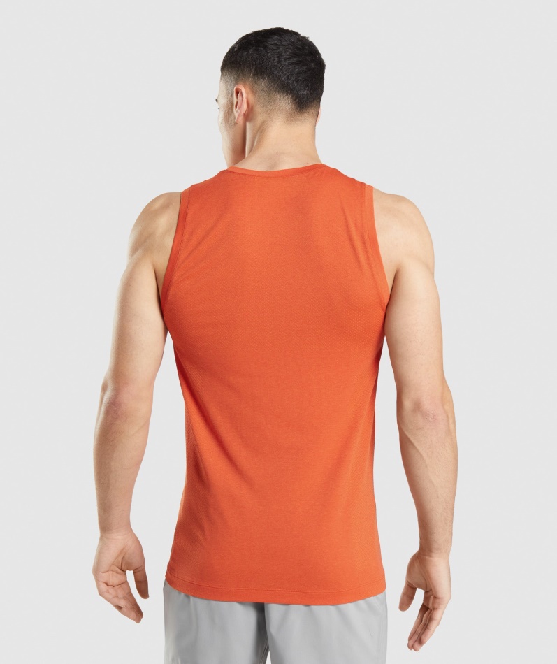 Gymshark Vital Sømløs Lett Tank Papaya Orange Mergel