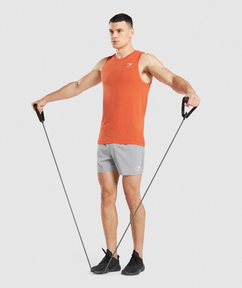 Gymshark Vital Sømløs Lett Tank Papaya Orange Mergel