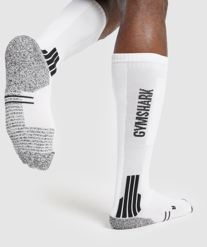 Gymshark Vektløftingssokker Hvite