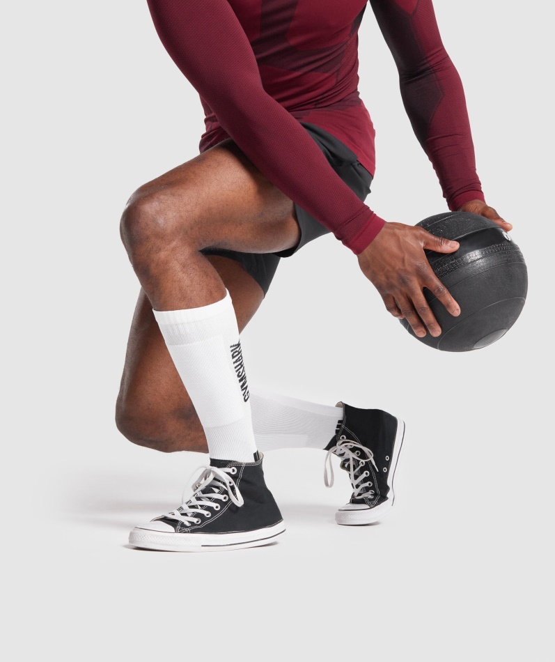 Gymshark Vektløftingssokker Hvite