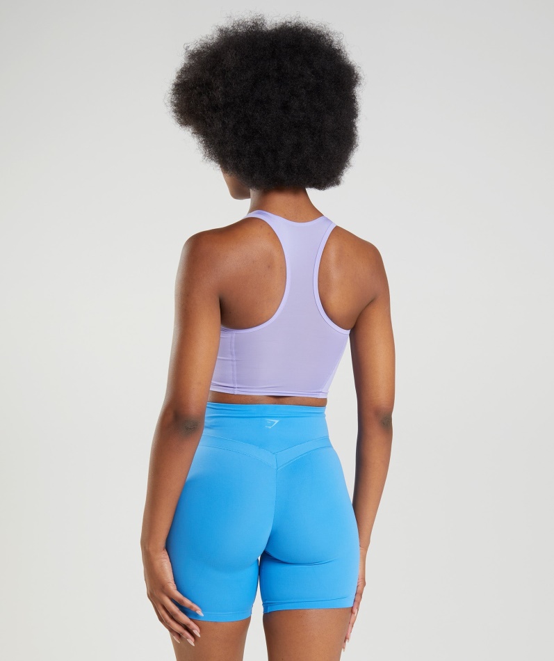 Gymshark Whitney Crop Tank Villblomst Lilla