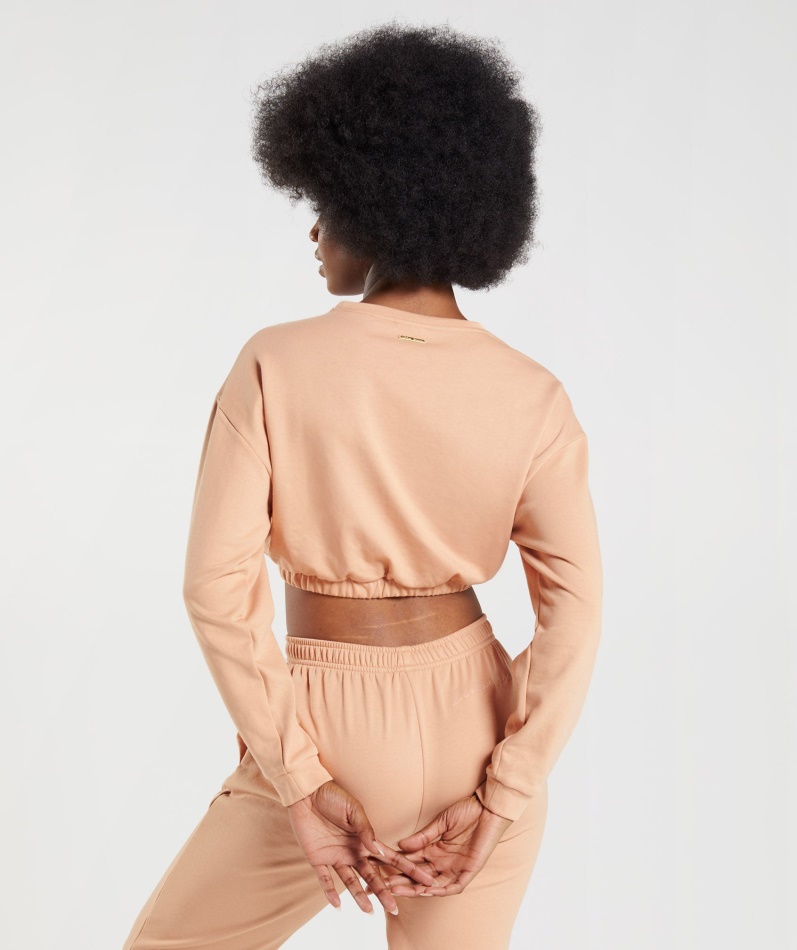 Gymshark Whitney Cropped Pullover Sunset Beige