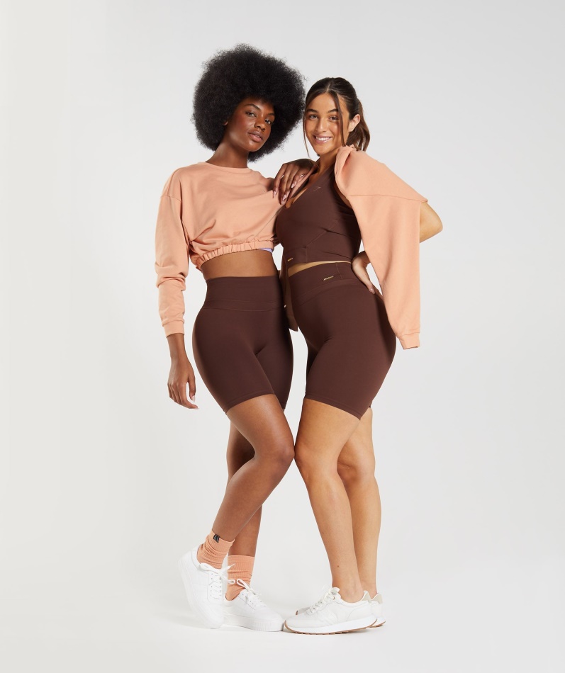 Gymshark Whitney Sykkelshorts Blir Brun På Nytt