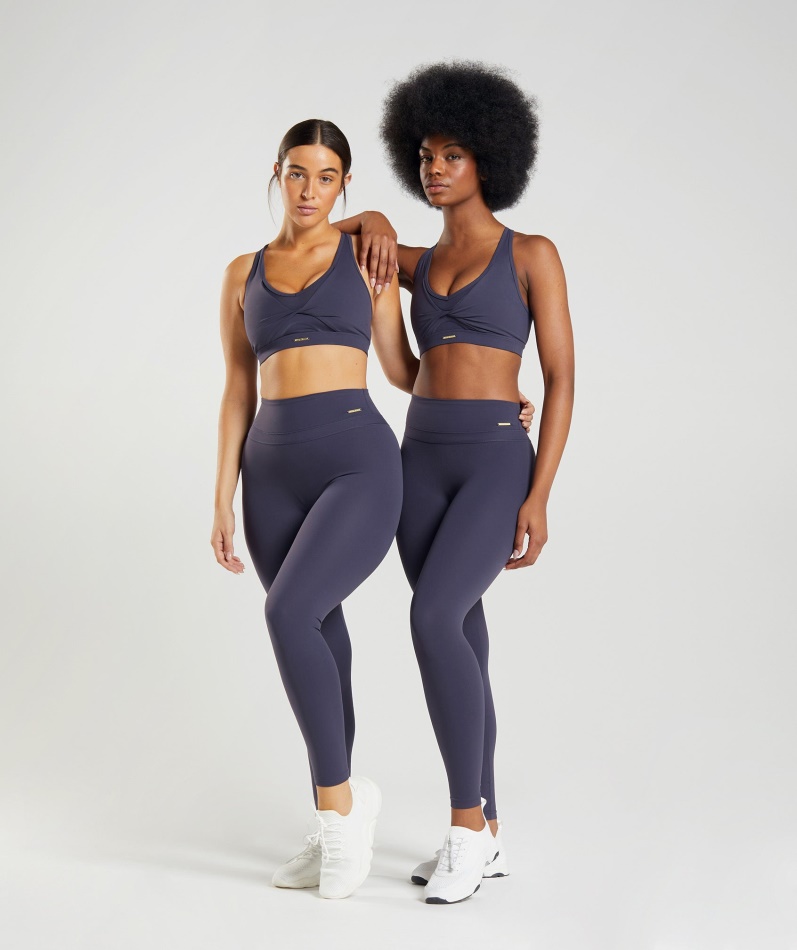 Gymshark Whitney Høye Leggings Indigo Marine