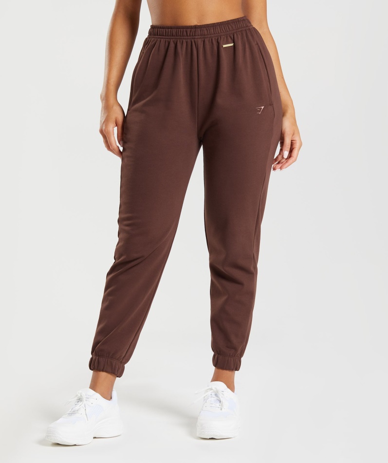 Gymshark Whitney Løse Joggere Tennes Brune