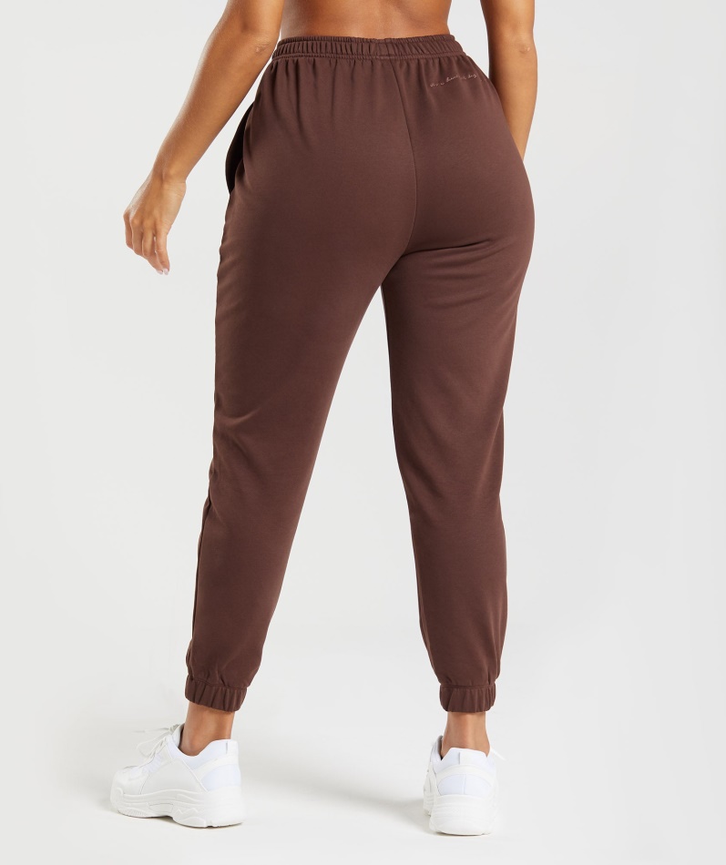 Gymshark Whitney Løse Joggere Tennes Brune