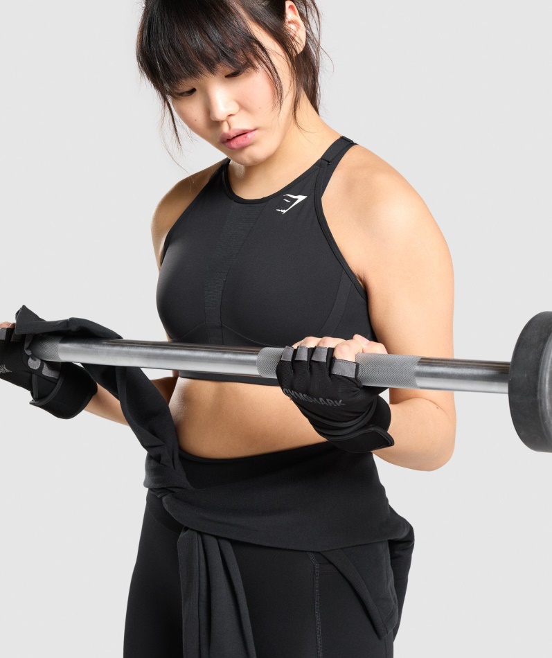 Gymshark Wrap Løftehansker Svart