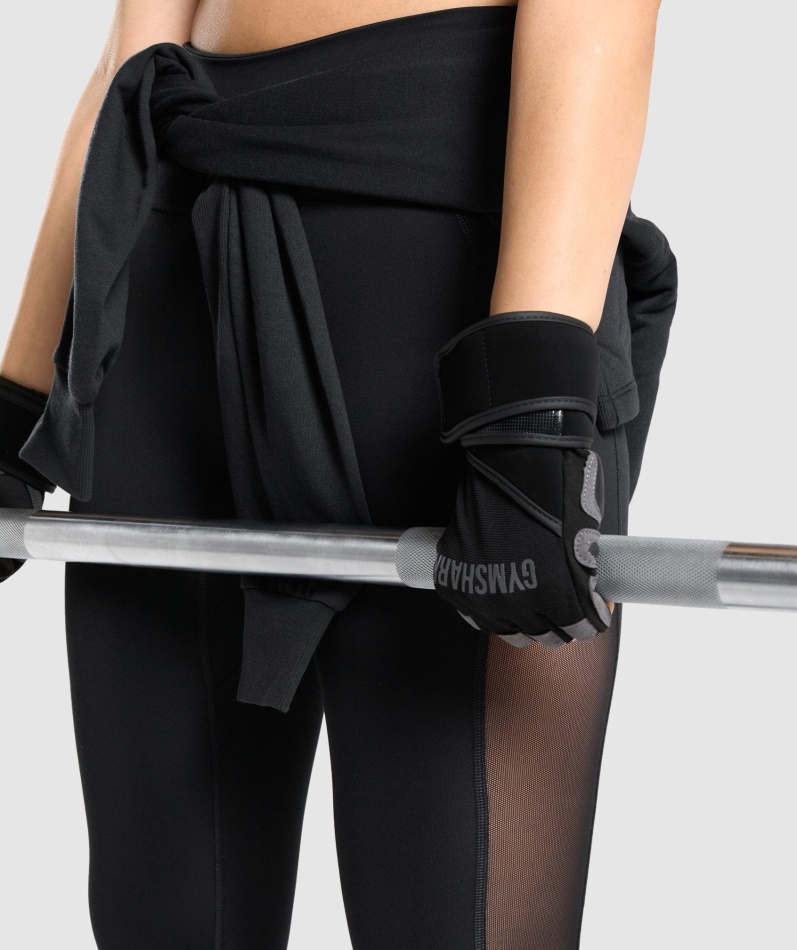 Gymshark Wrap Løftehansker Svart